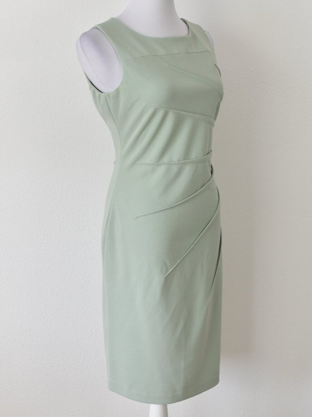 Calvin Klein Starburst Sheath Dress Sage - 8 - Picture 6 of 10